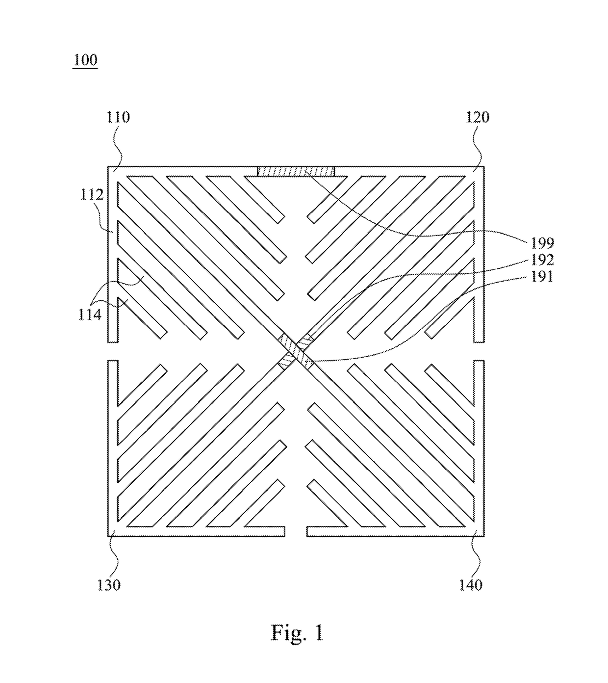 Patterned ground shield