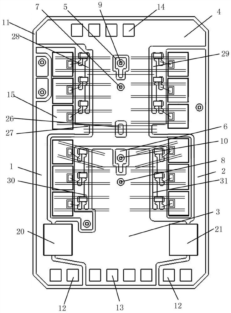 Power semiconductor module substrate and its applied electric locomotive