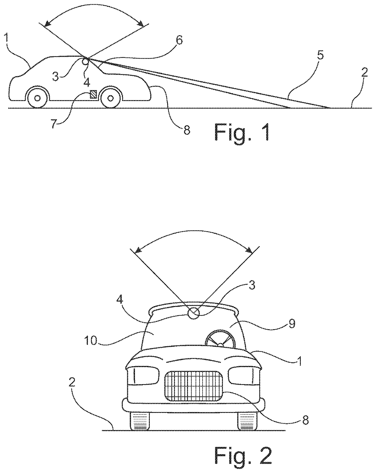 Method for determining the road temperature from inside a motor vehicle