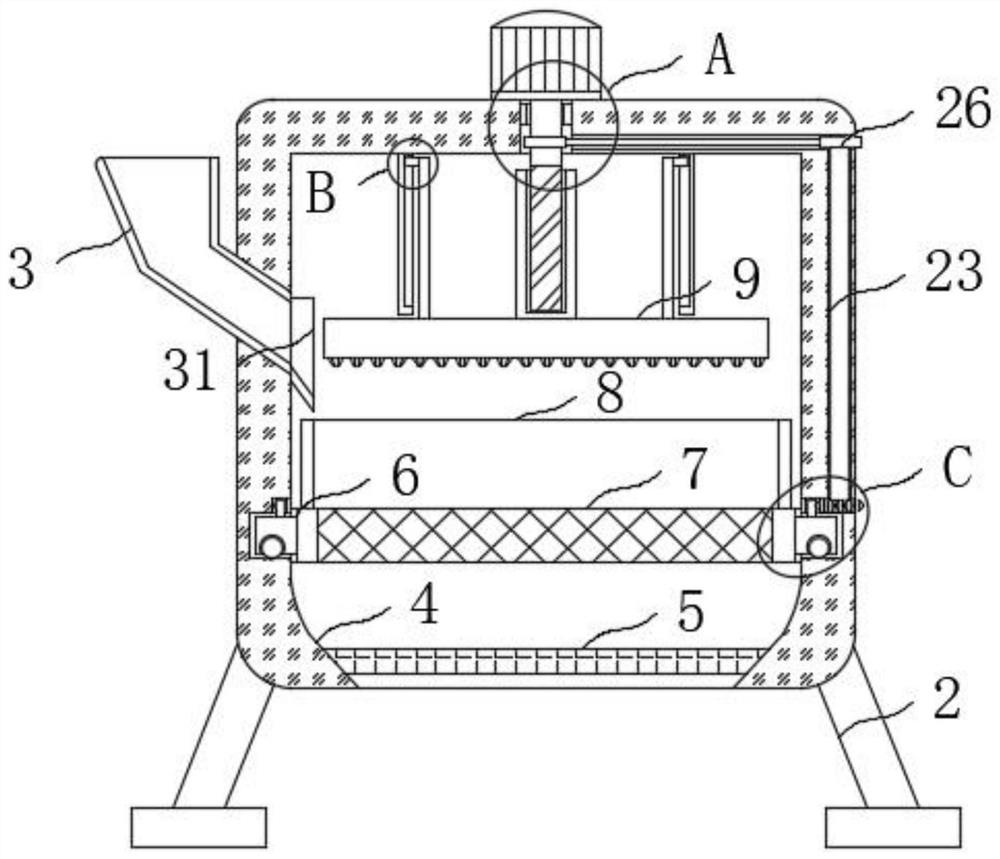 Raw material extraction device for production of plant shampoos