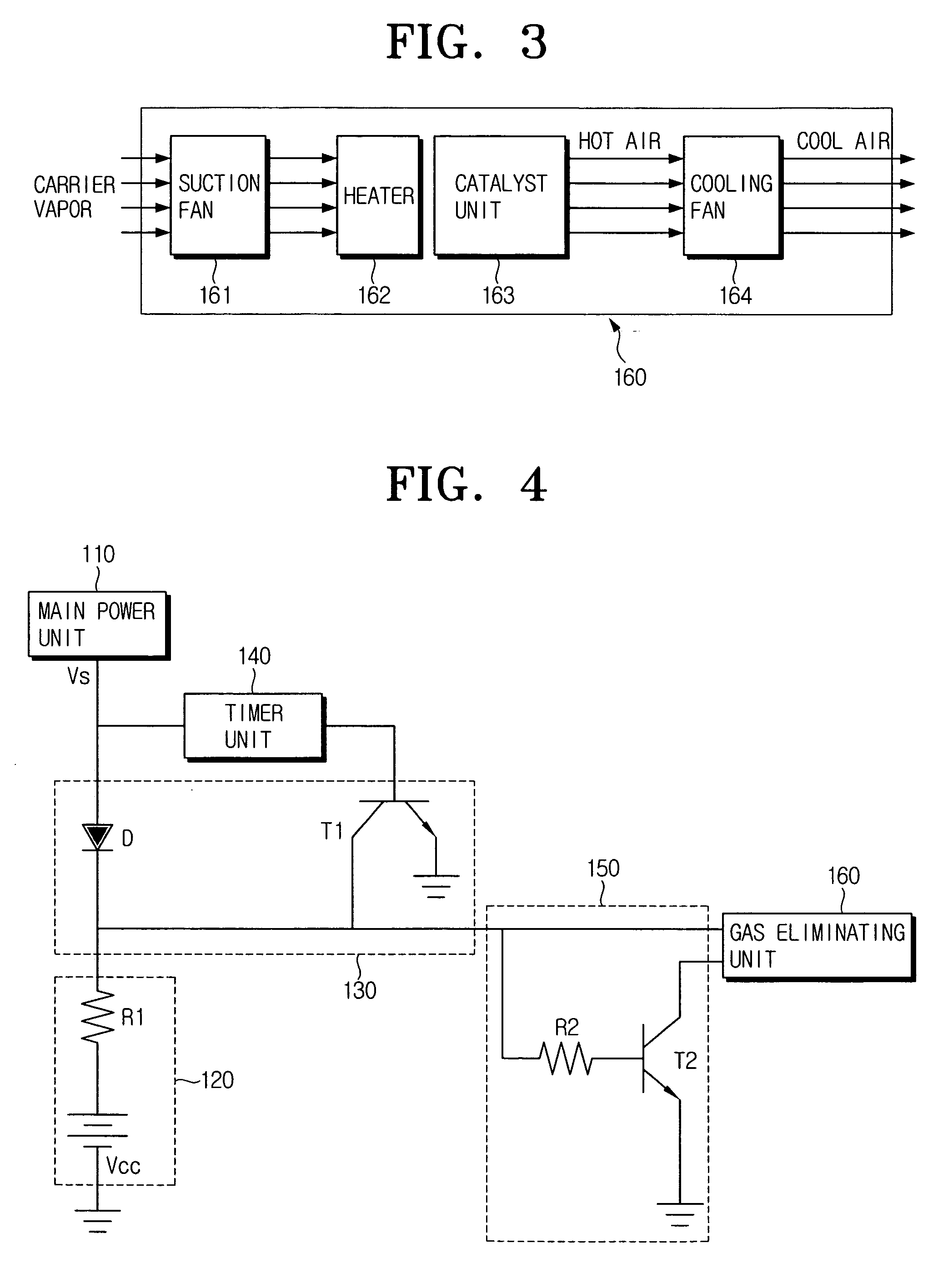 Liquid-type laser printer for eliminating internal gas by using sub-power and method thereof