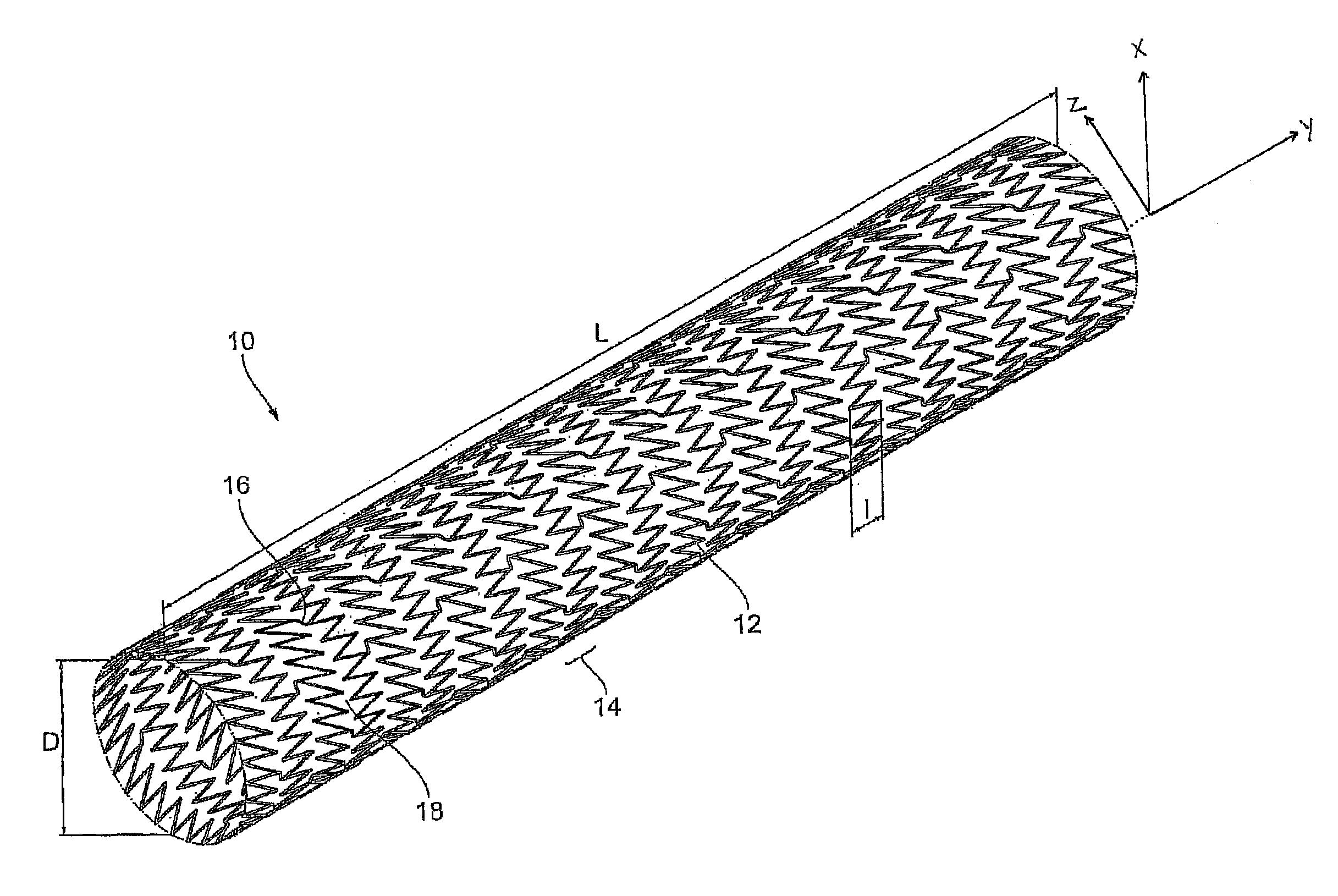 Specially configured and surface modified medical device with certain design features that utilize the intrinsic properties of tungsten, zirconium, tantalum and/or niobium