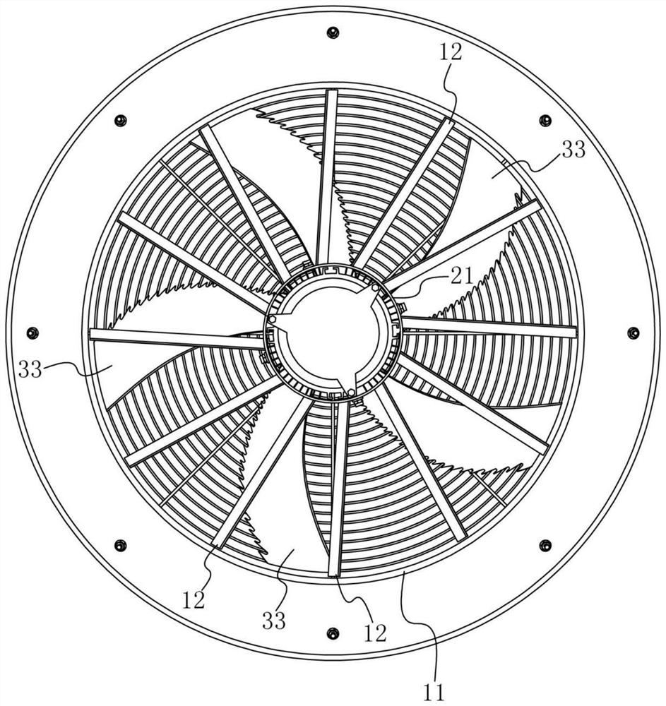 Barrel type axial flow fan