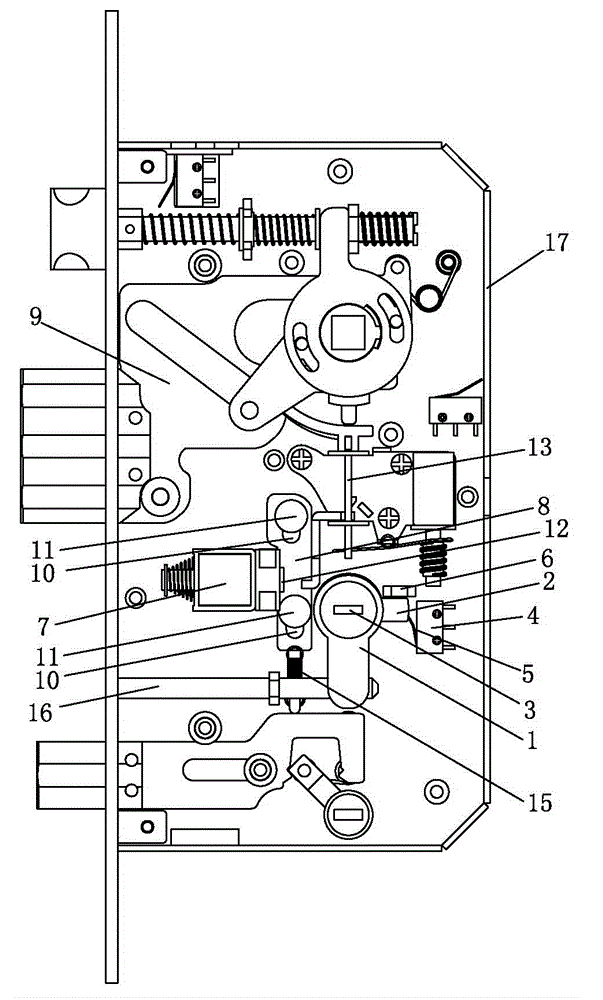 Electromechanical transformation control device of anti-theft lock