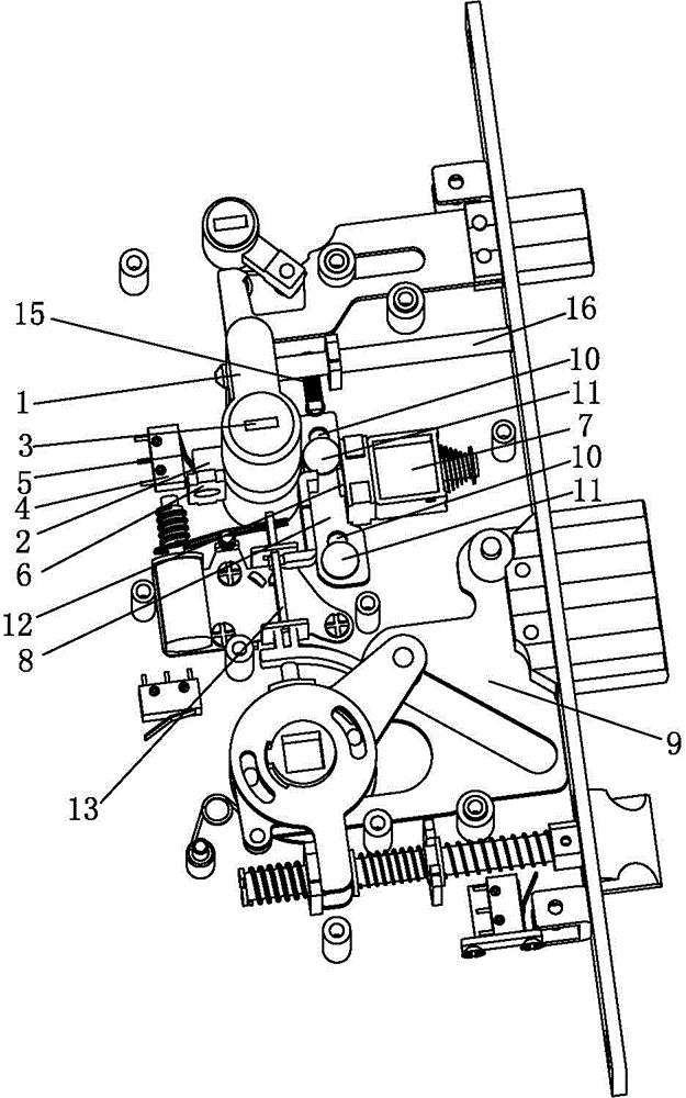 Electromechanical transformation control device of anti-theft lock