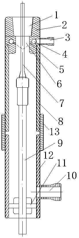 Wellhead sealing device for fishing oil and its sealing method for oil fishing