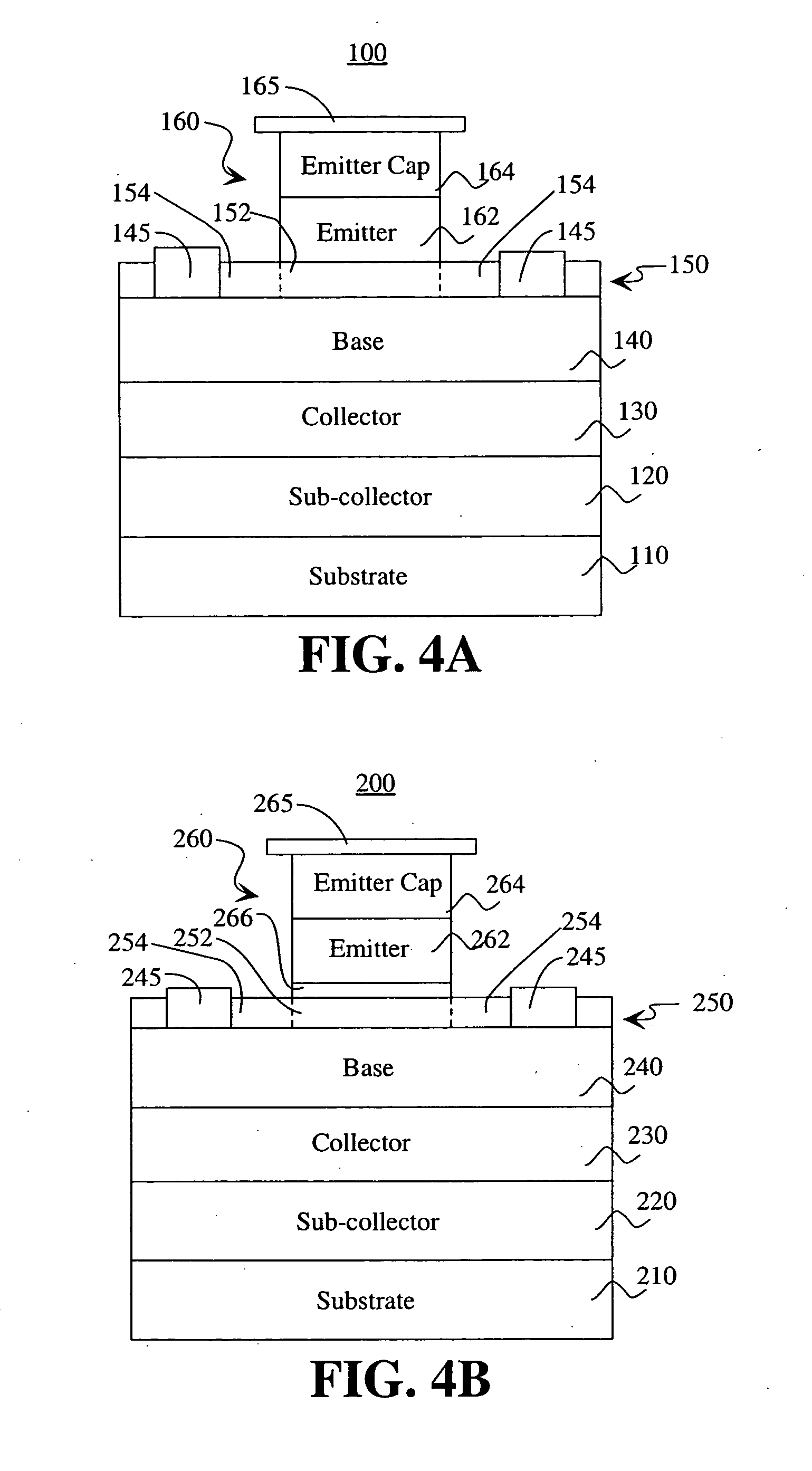 Semiconductor structure for a heterojunction bipolar transistor and a method of making same