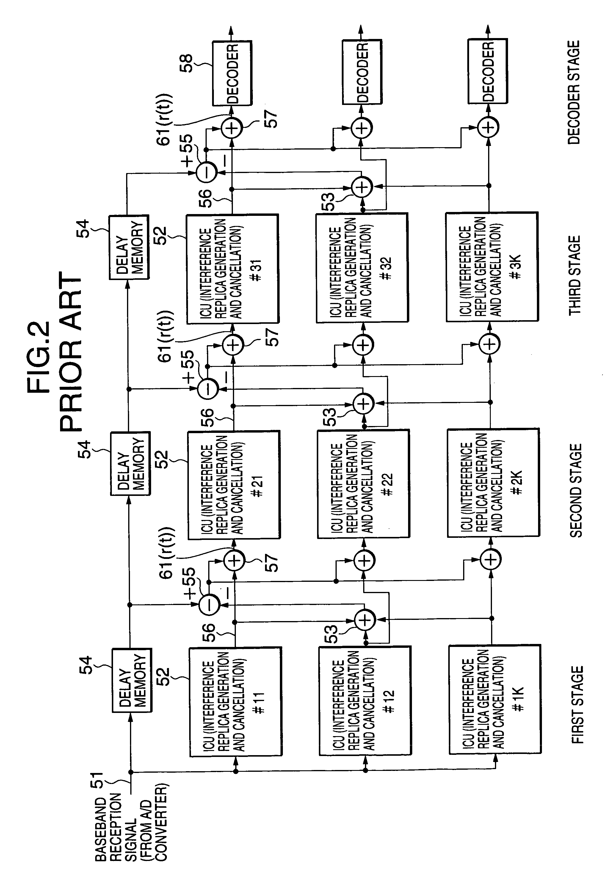 DS-CDMA multi-user interference canceller and CDMA multi-user system using the same