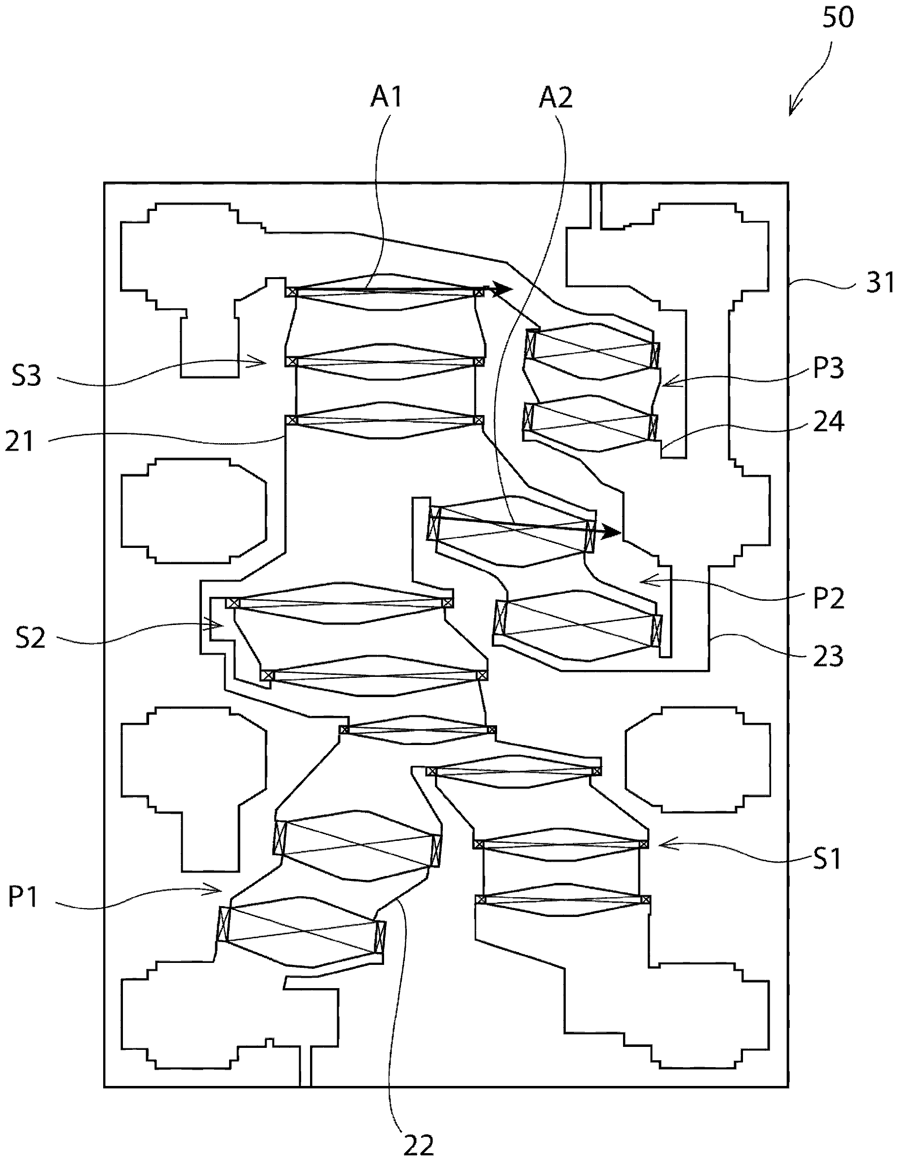 Elastic surface wave filter device