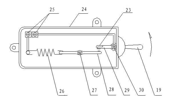 Parking brake for open type motor vehicles