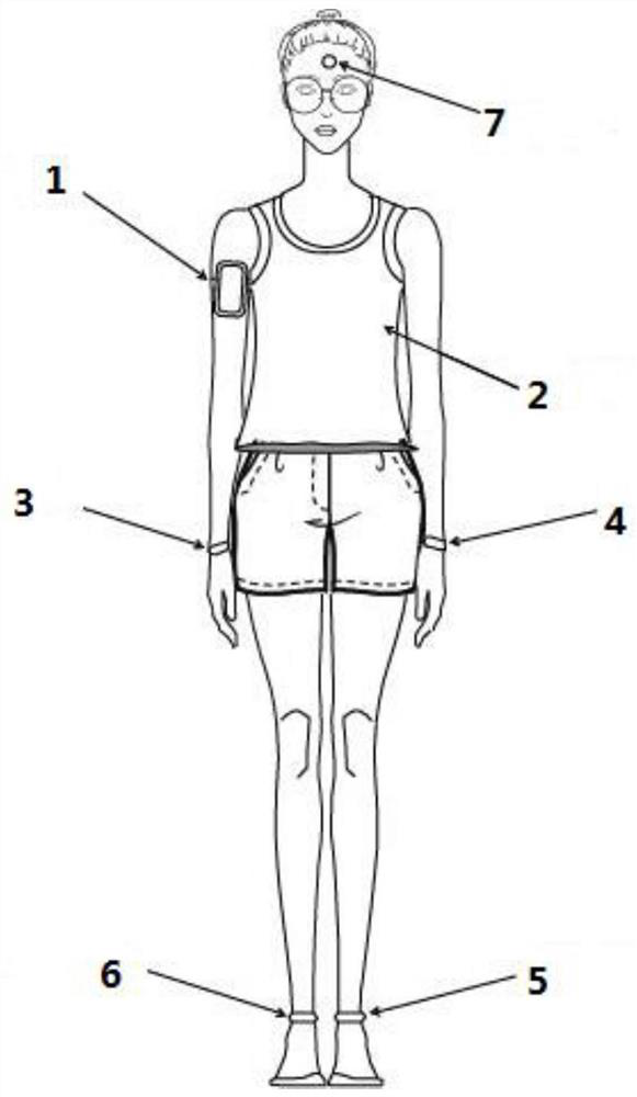Motion risk prediction method and system based on wearable motion equipment