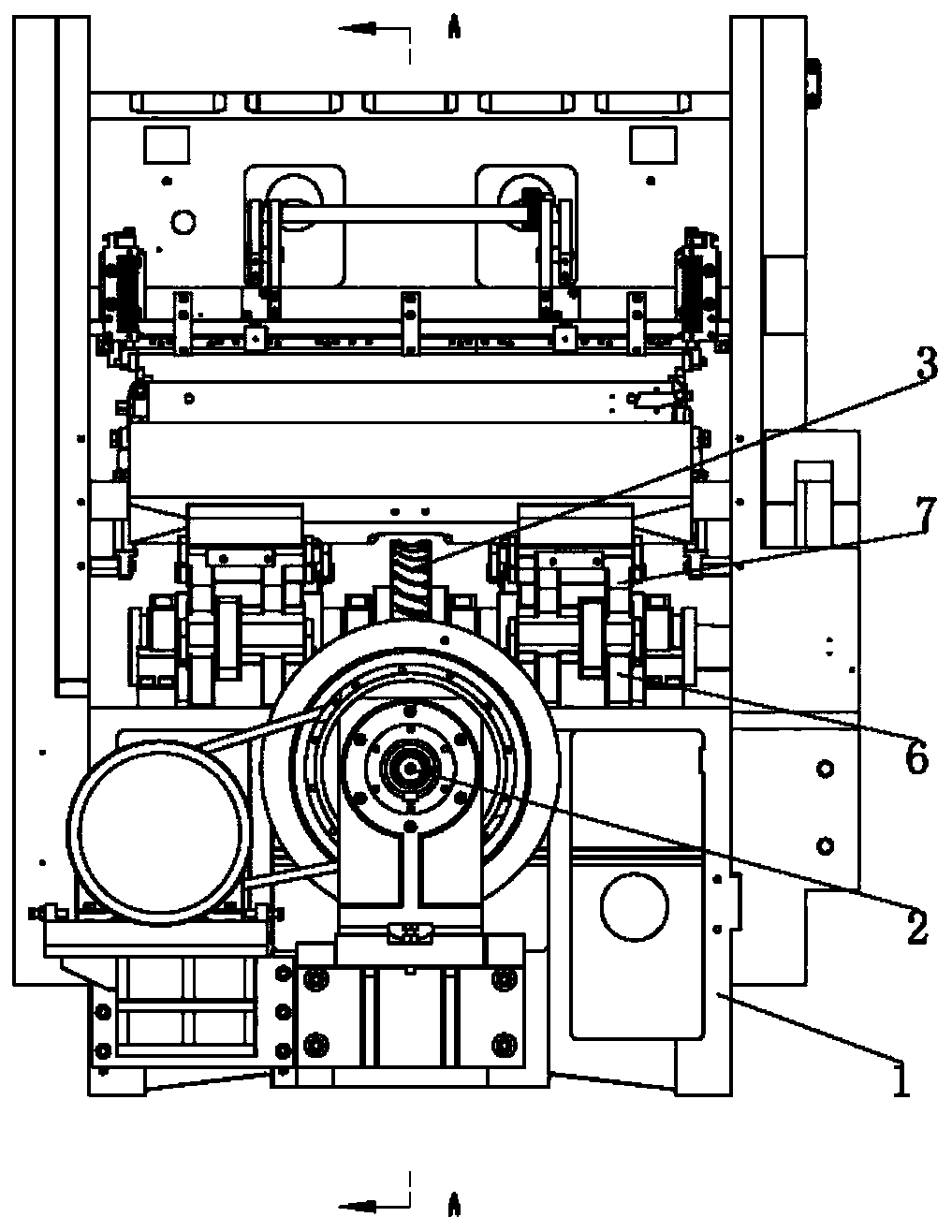 A driving cam for lifting the moving platform of die-cutting equipment and its die-cutting equipment