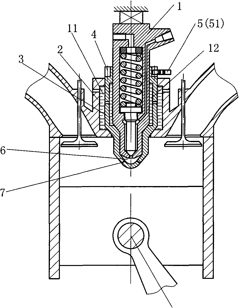 Outer rotor global fuel injector used for engine