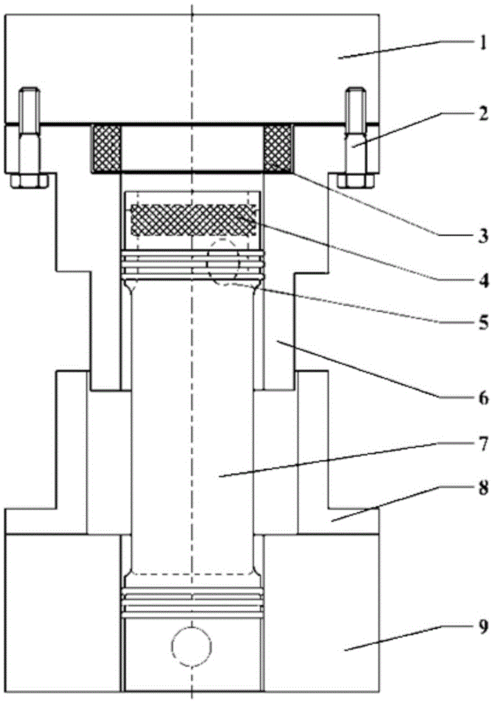 Quick disassembly and assembly device for piston ring of cylinder sleeve movable optical engine