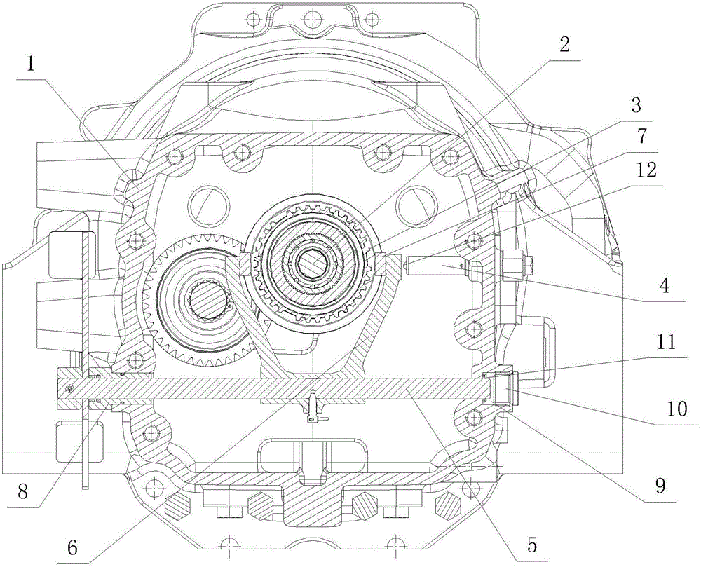 Synchronizer shifting fork gear shift mechanism for tractor