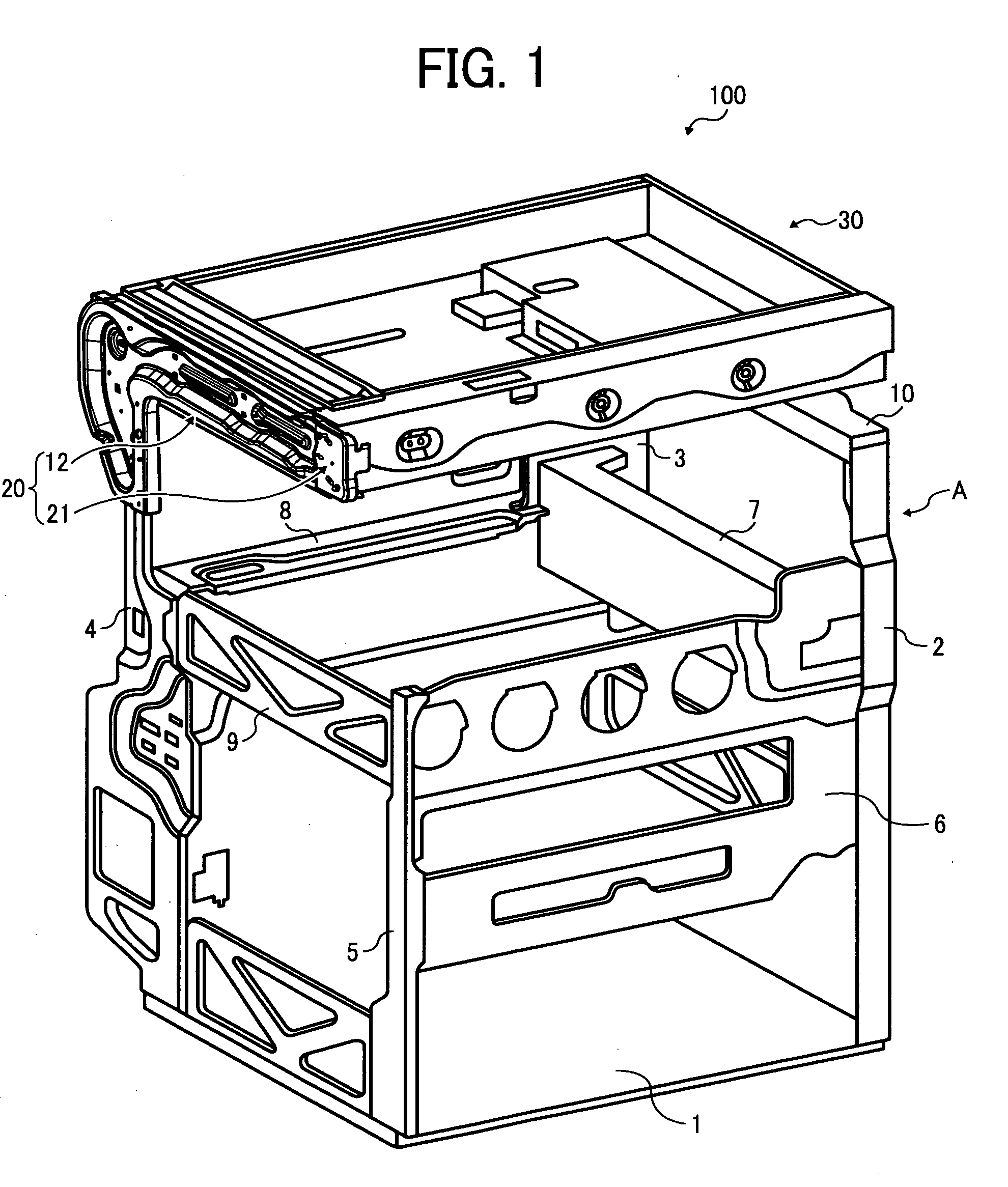 Frame structure and image forming apparatus