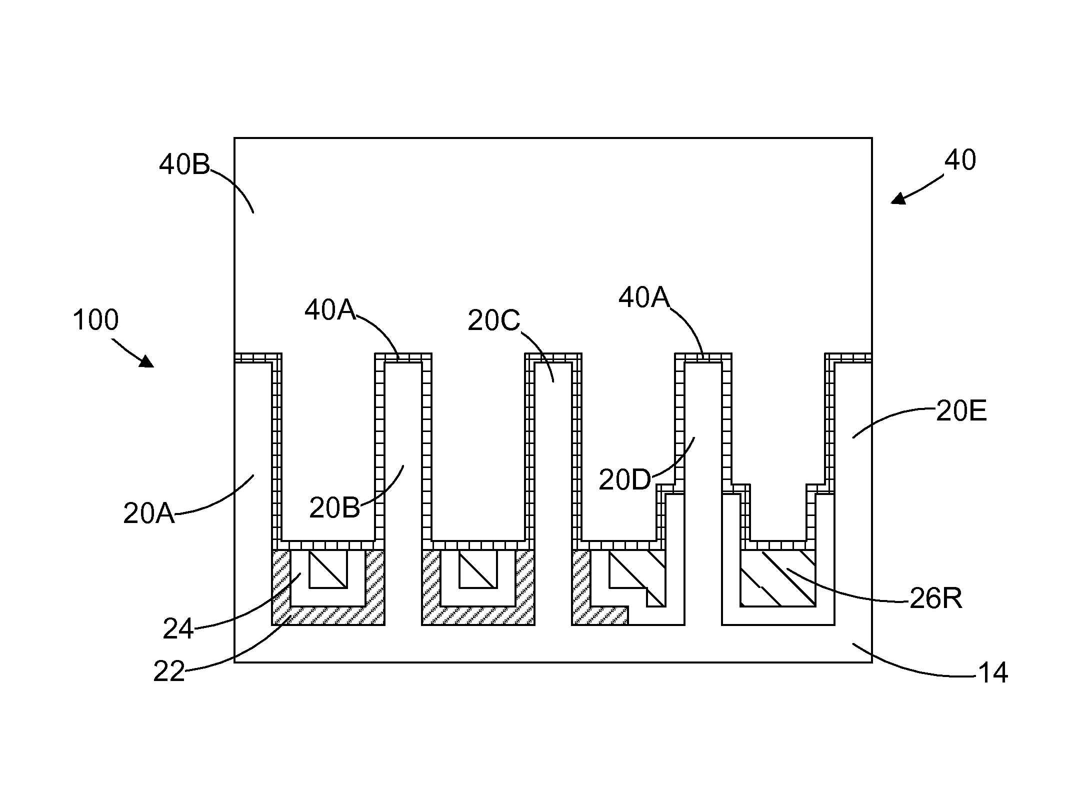 Methods of forming bulk finfet devices by performing a recessing process on liner materials to define different fin heights and finfet devices with such recessed liner materials