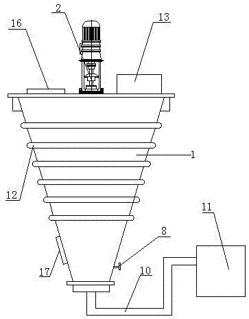 Down dust and iron removal equipment