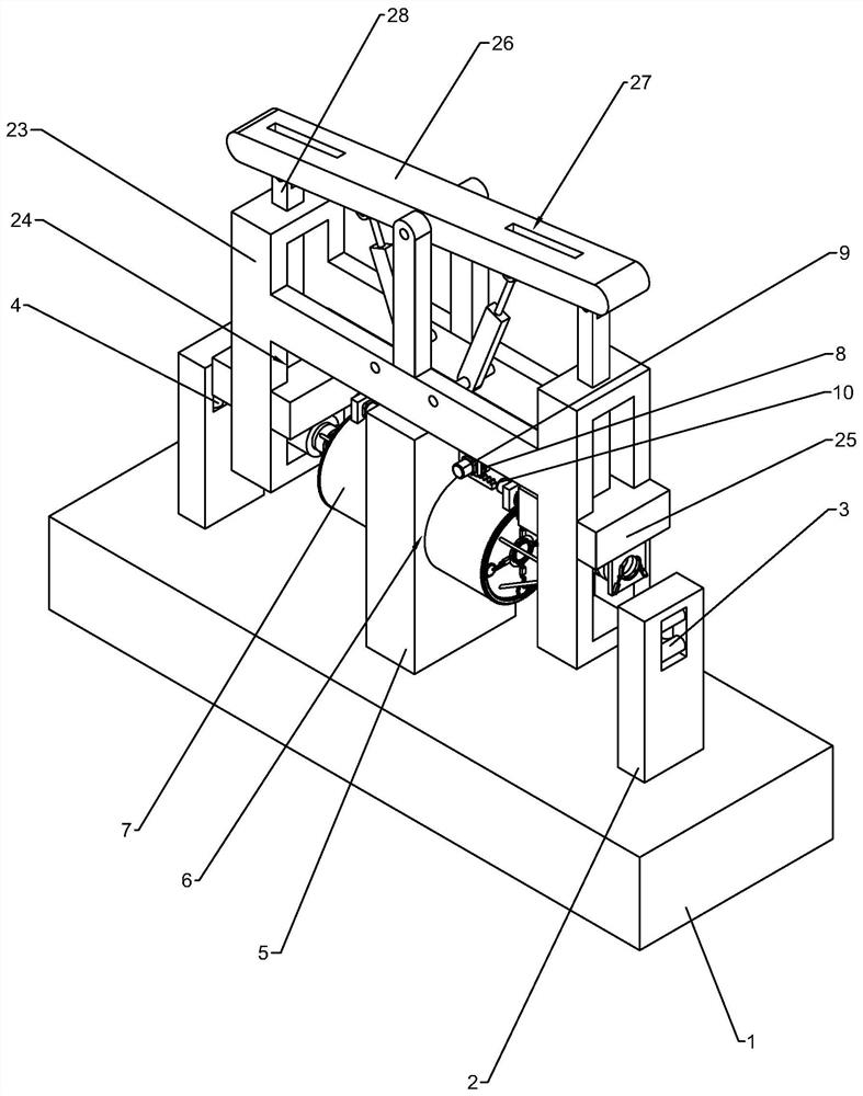 Auxiliary device of die head threading machine