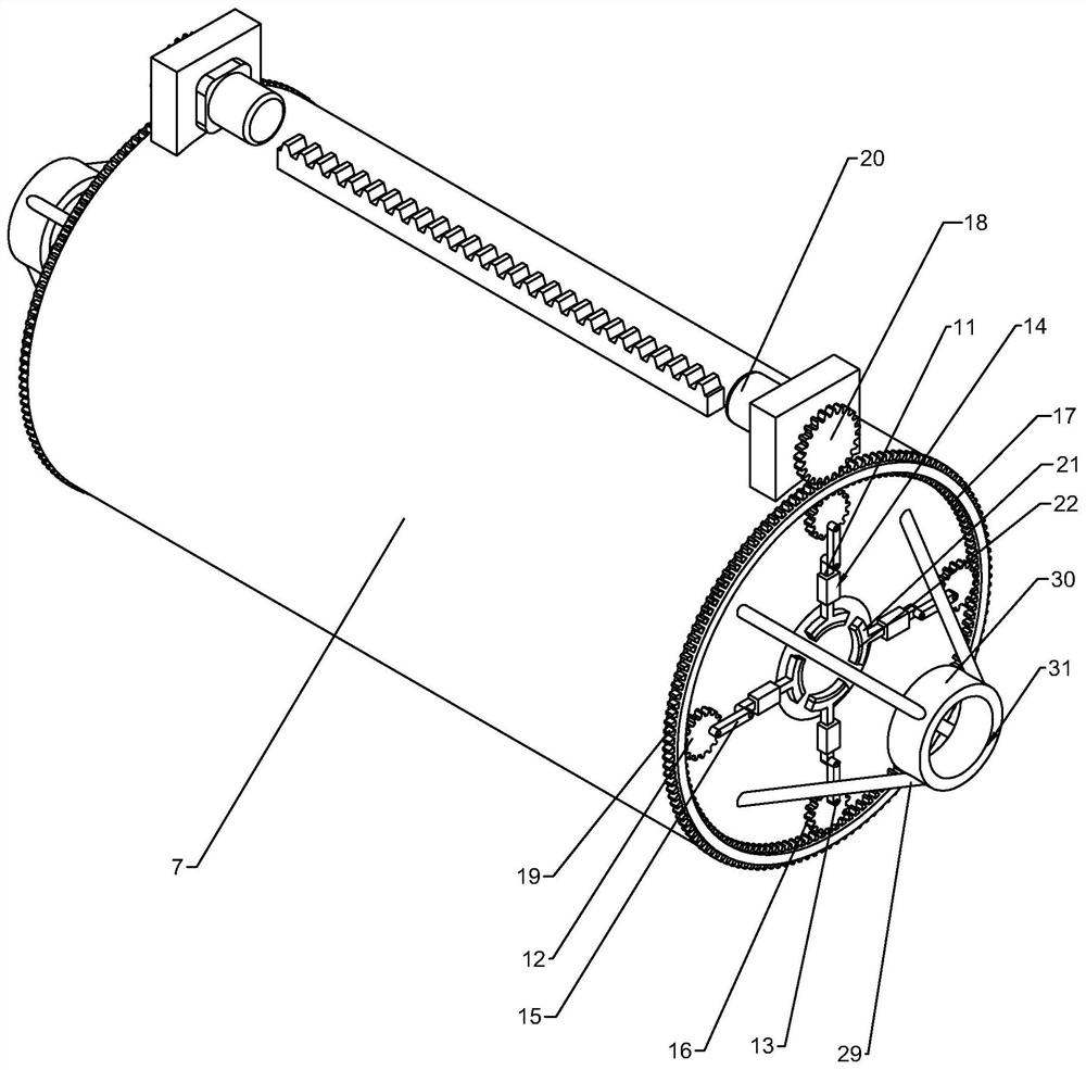 Auxiliary device of die head threading machine