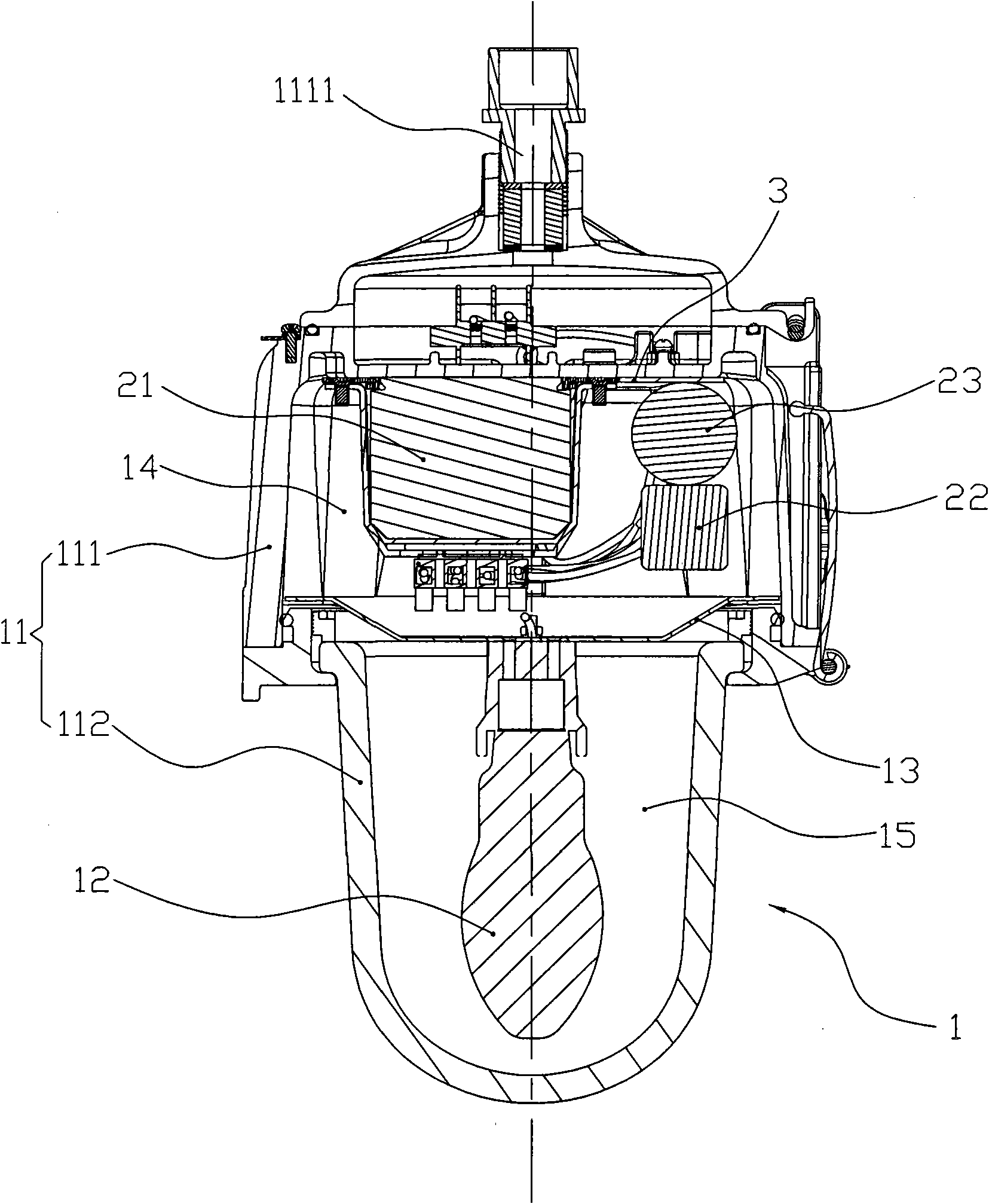 Lamp driving module assembling structure and lamp comprising same