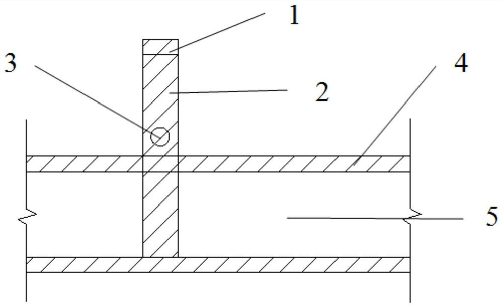 Formwork support for groove reservation of waterproof flashing and use method of formwork support