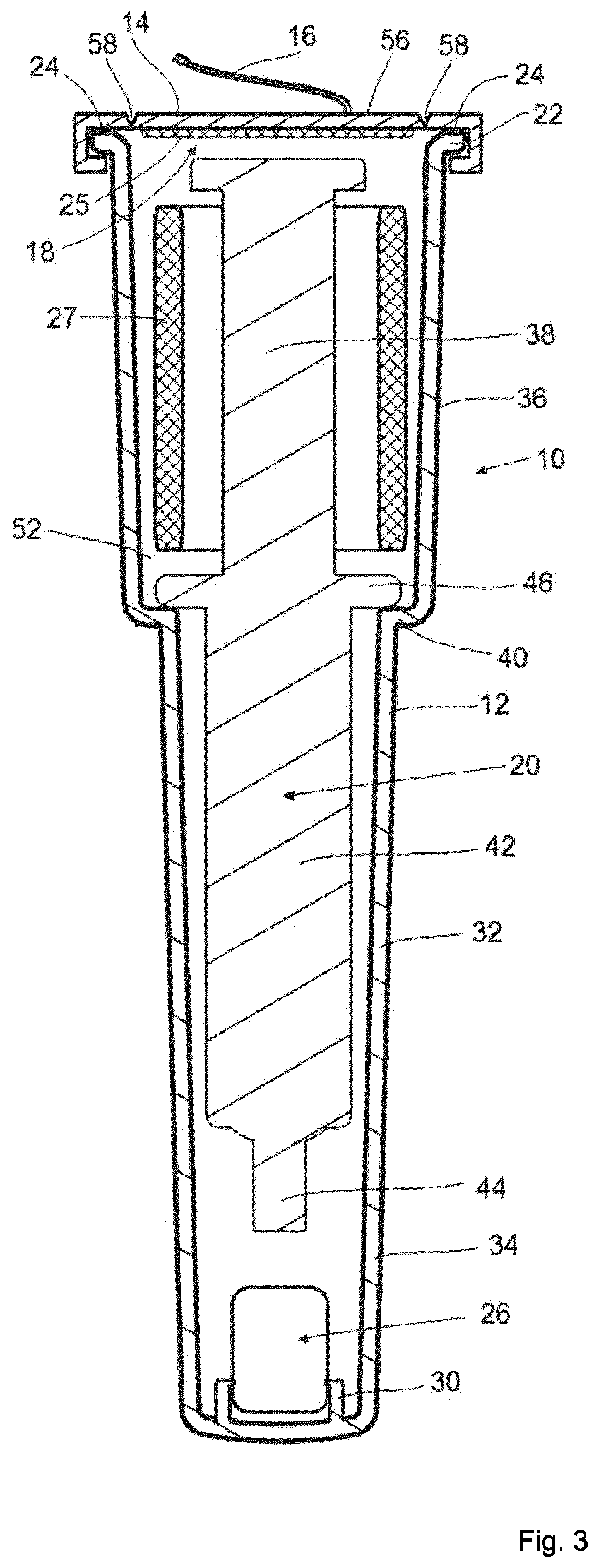 Packaging for a pre-filled syringe, method of packaging such syringe and its use