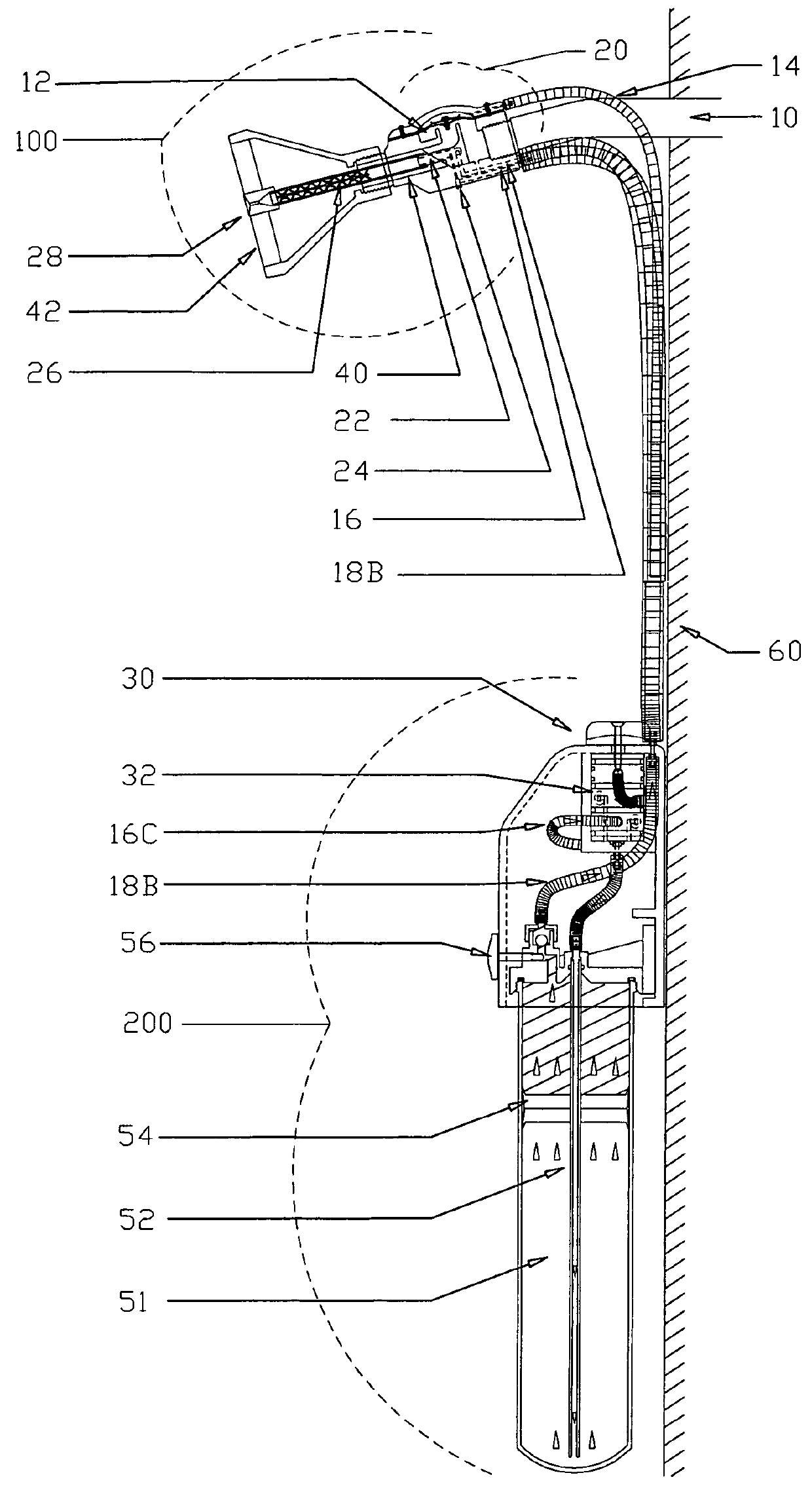 Shower device with multi-product dispensing capability