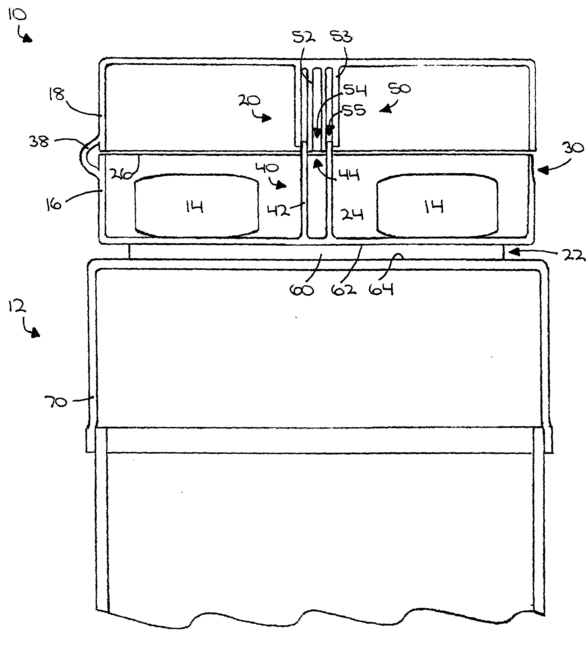 Auxiliary container for physical association with conventional medication container