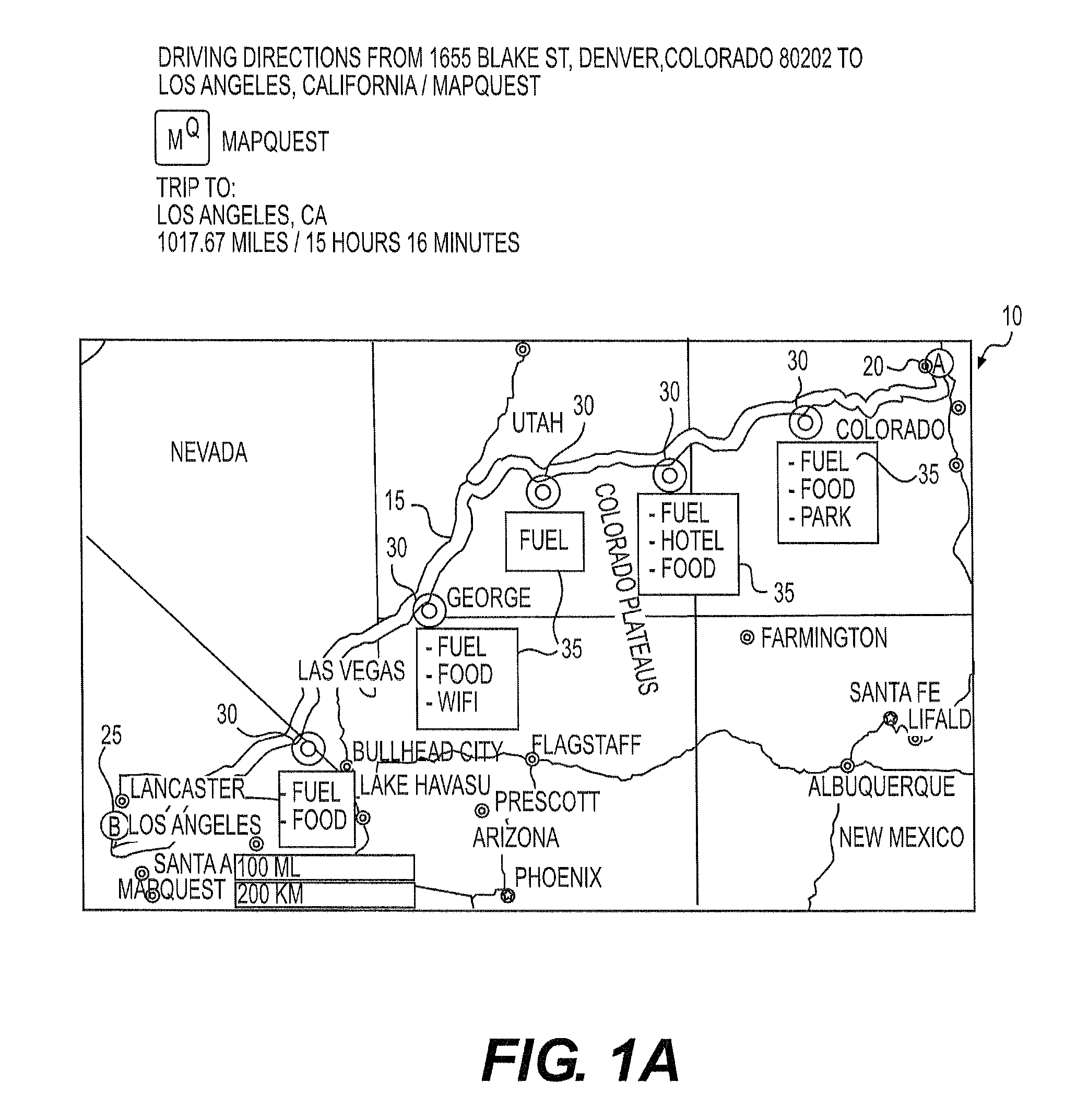 Systems and methods for providing mapping services including route break point recommendations