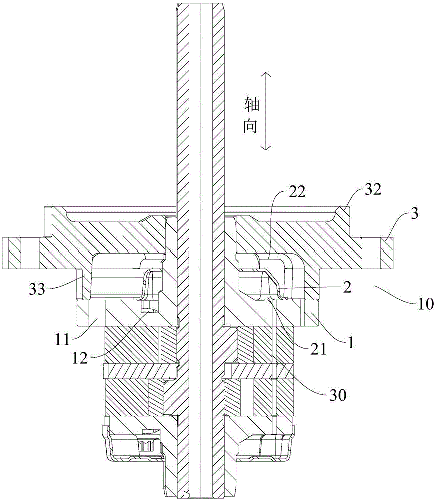 Air discharging assembly of compressor, and rotation type compressor