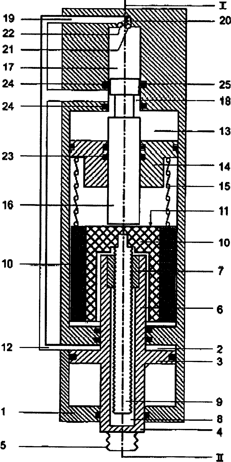 Method for switching a hydraulic pressure intensifier