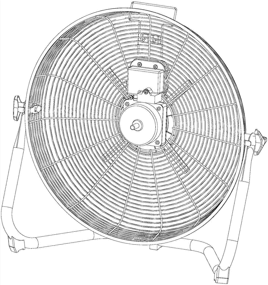 Floor fan and assembling method thereof