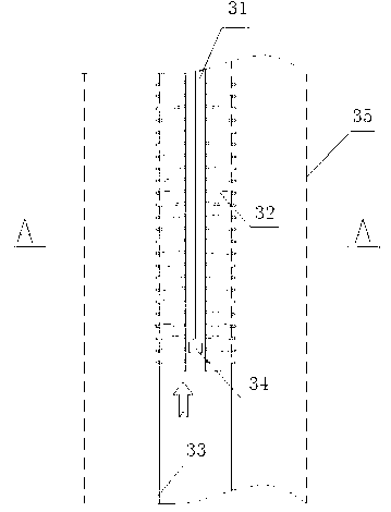 Construction method of one-time excavation for large-section vertical well