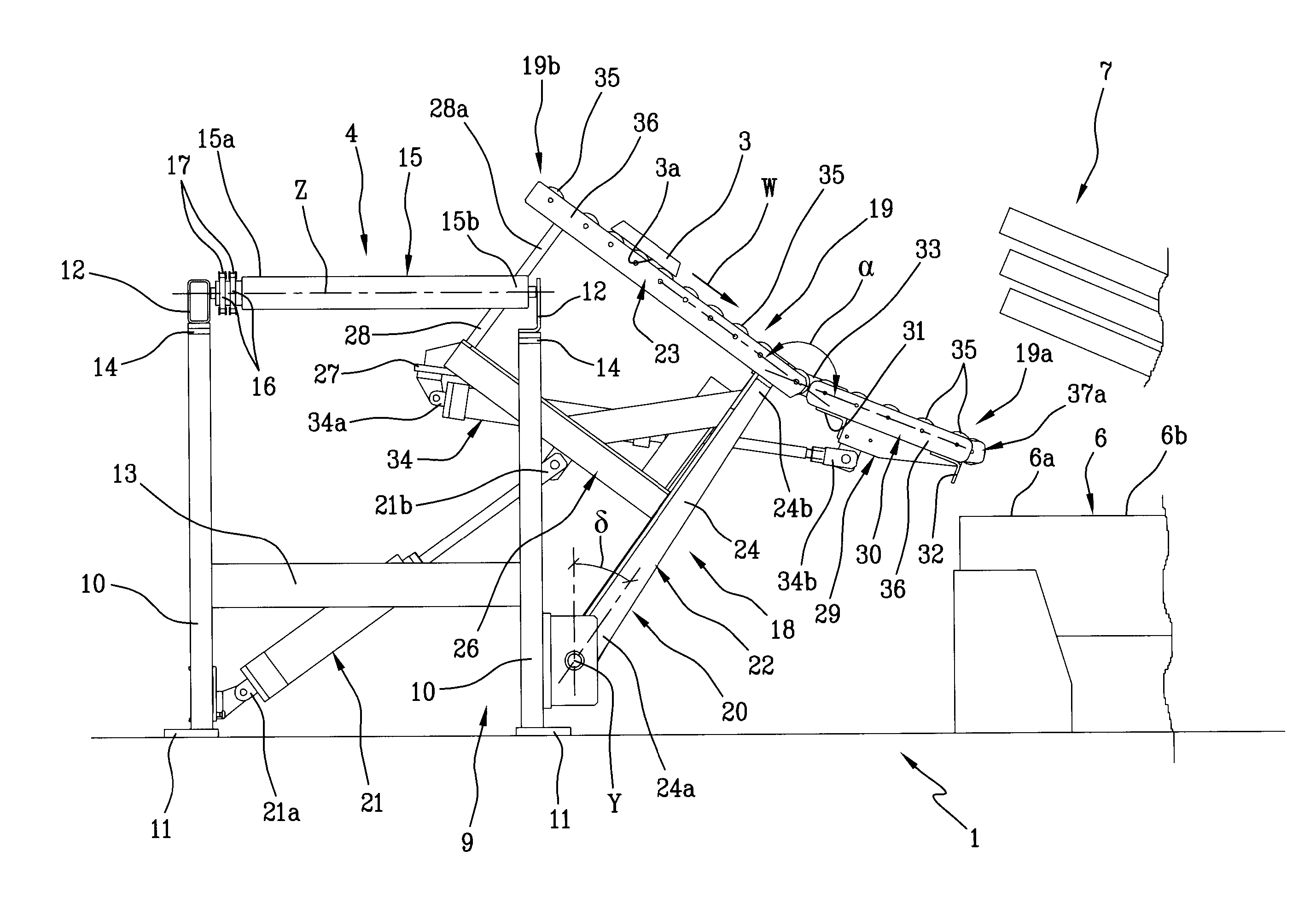 Process and apparatus for stocking semifinished products for manufacturing tyres