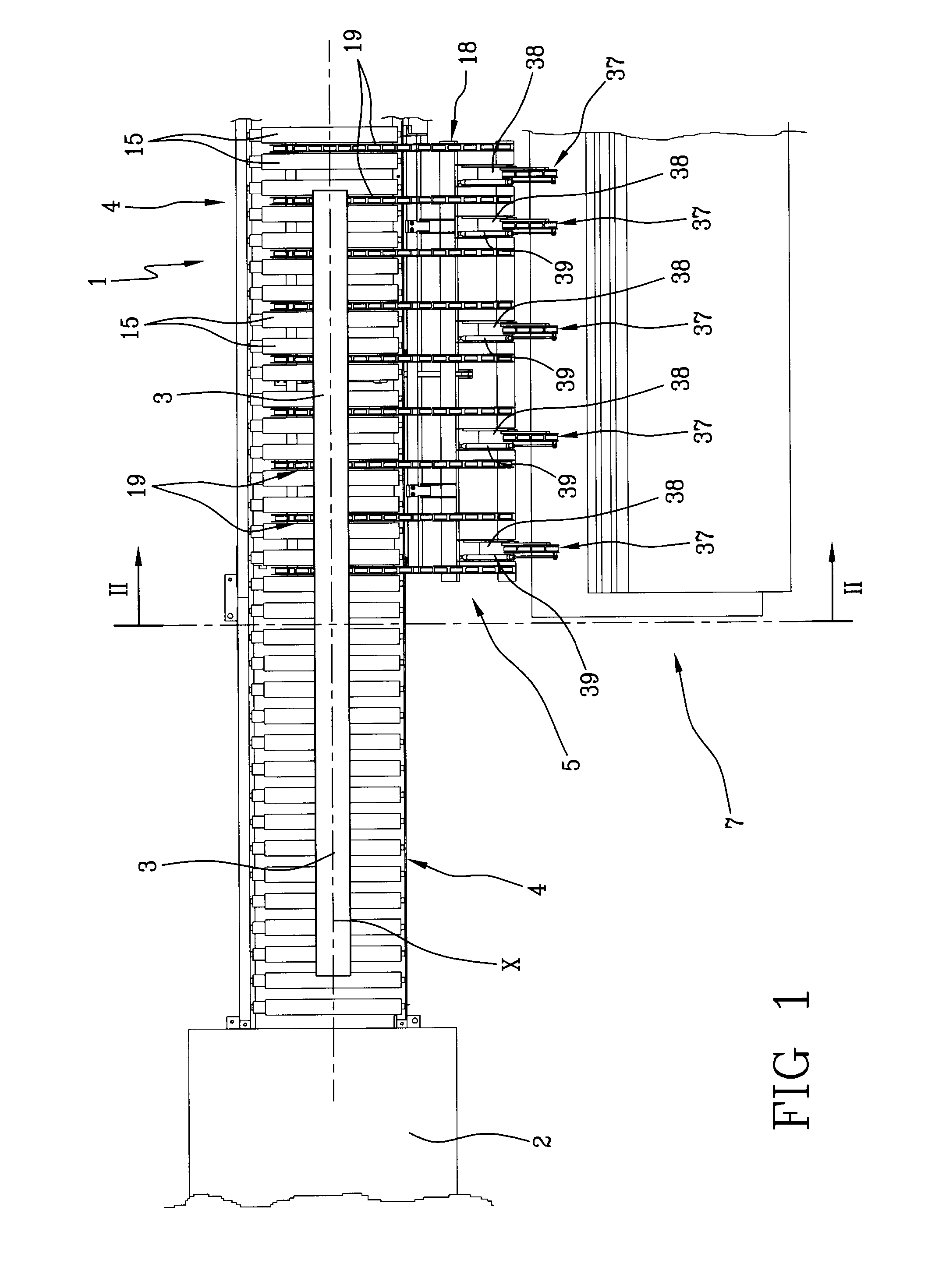 Process and apparatus for stocking semifinished products for manufacturing tyres