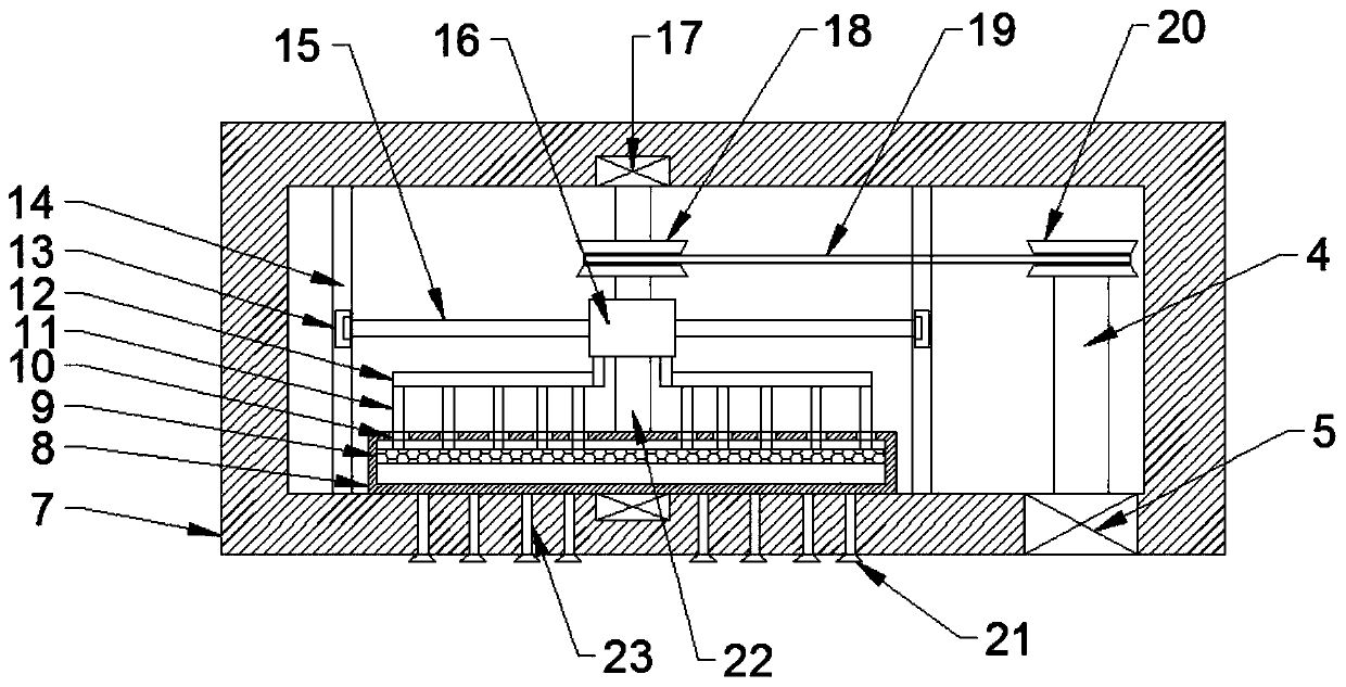 An insect-proof revolving door with automatic spray