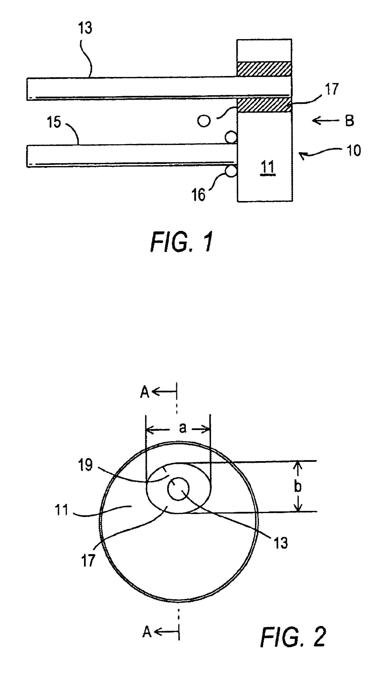 Hermetically sealed electrical feed-through device with a straight isolated pin in an offset oval glass seal