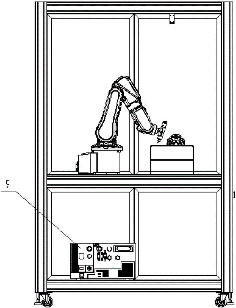 Robot deburring system and method through visual inspection
