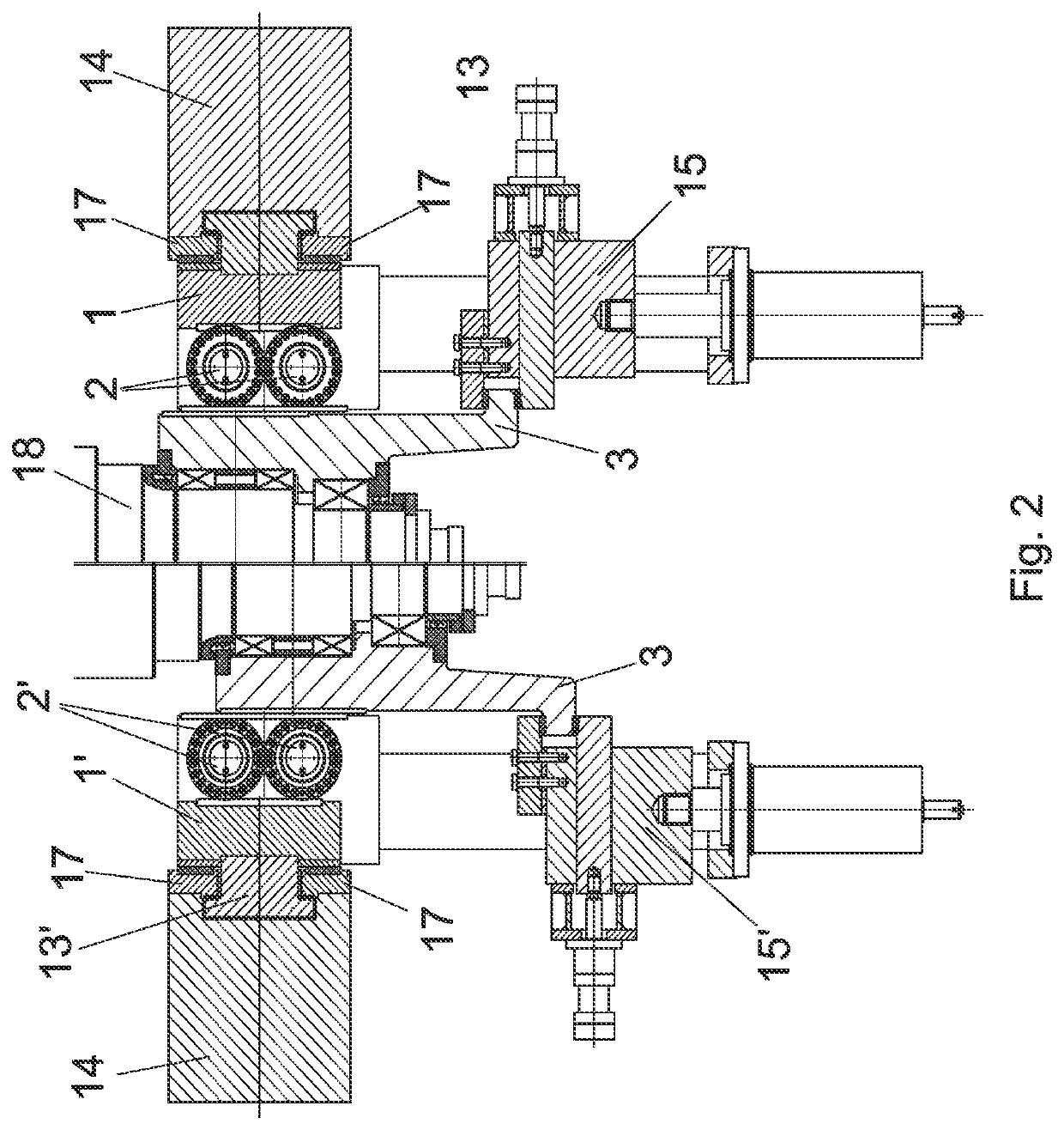 Bending and shifting system for rolling mill stands