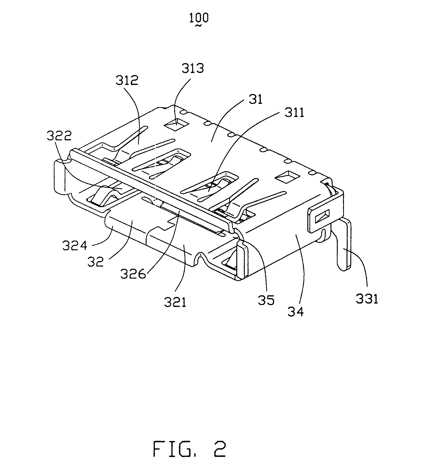 Electrical connector for reliably mounted on a printed circuit board