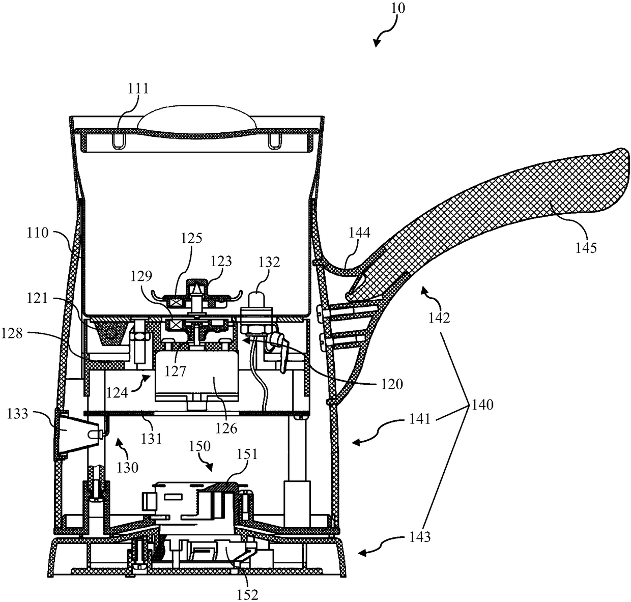 Coffee processing method, control device and coffee machine