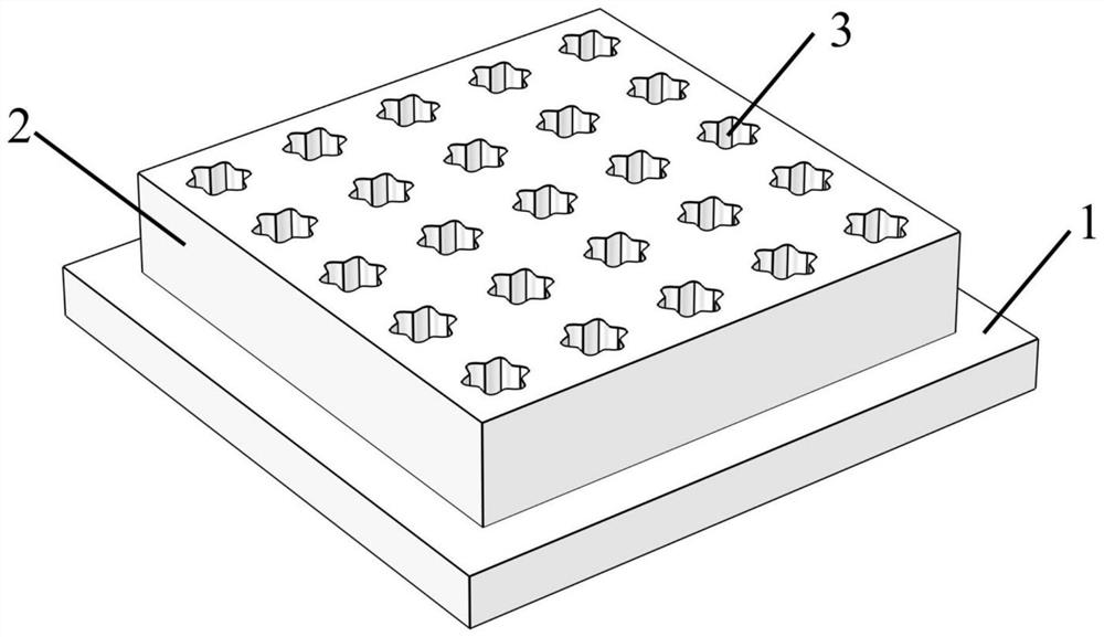 Petal-shaped channel porous sound absorption structure