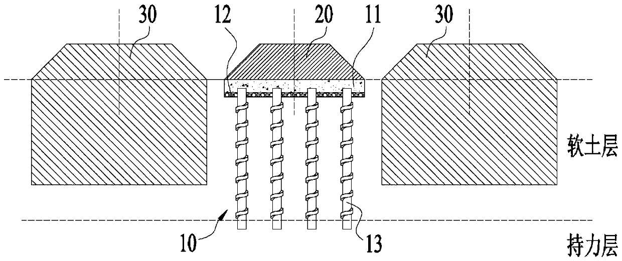 Spiral steel pile plate structure and construction method