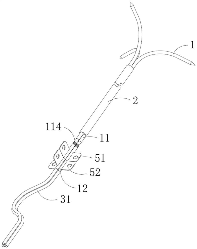 Suction cutting type multipoint sampling needle with active deformation function