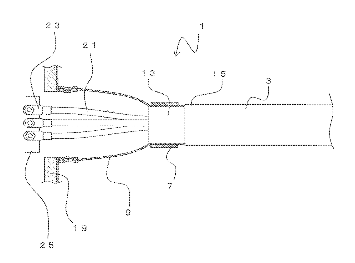 Electromagnetic shielding tube and electromagnetic shielding  structure