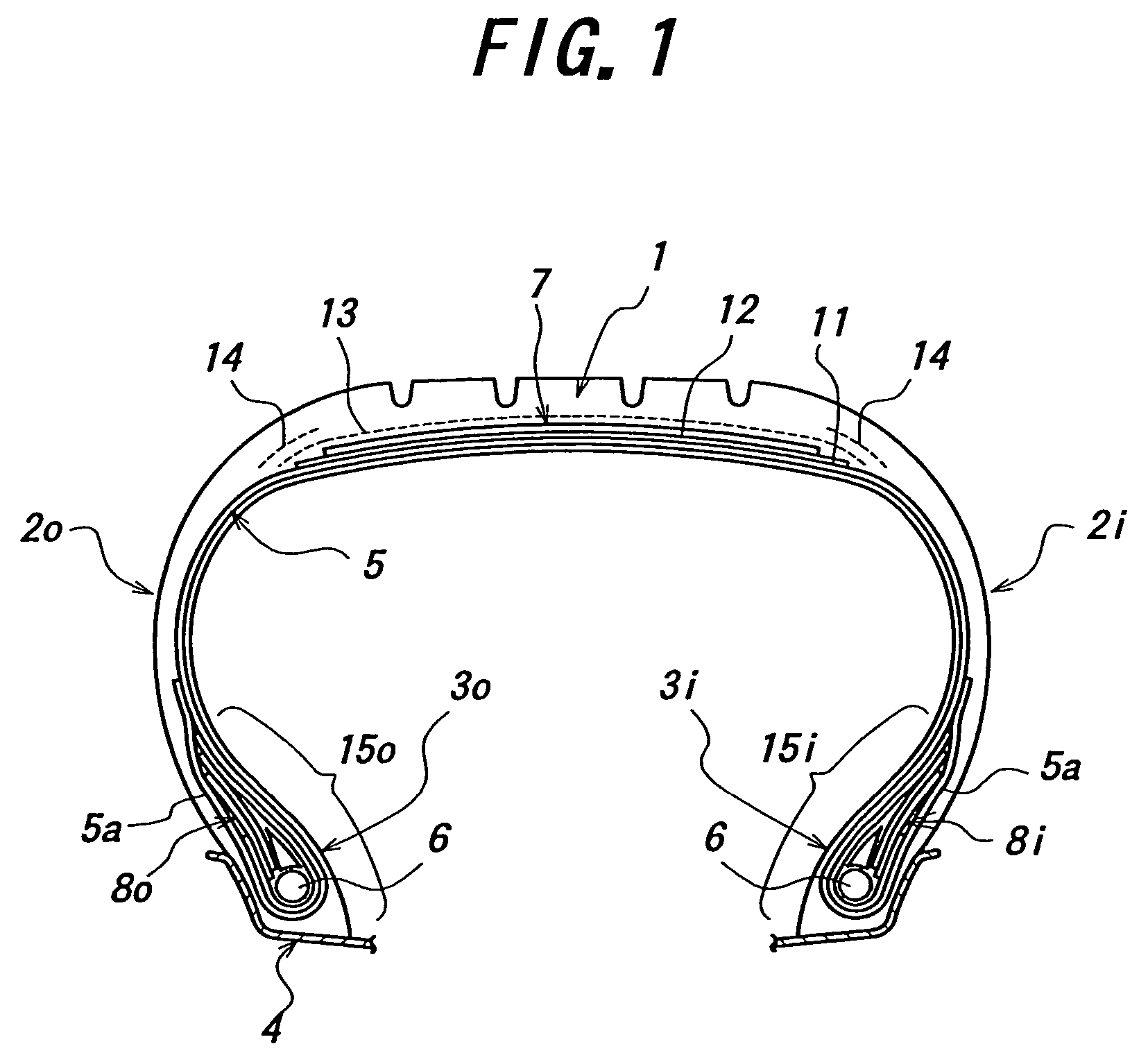 Pneumatic tire and a process for mounting the tire onto vehicle