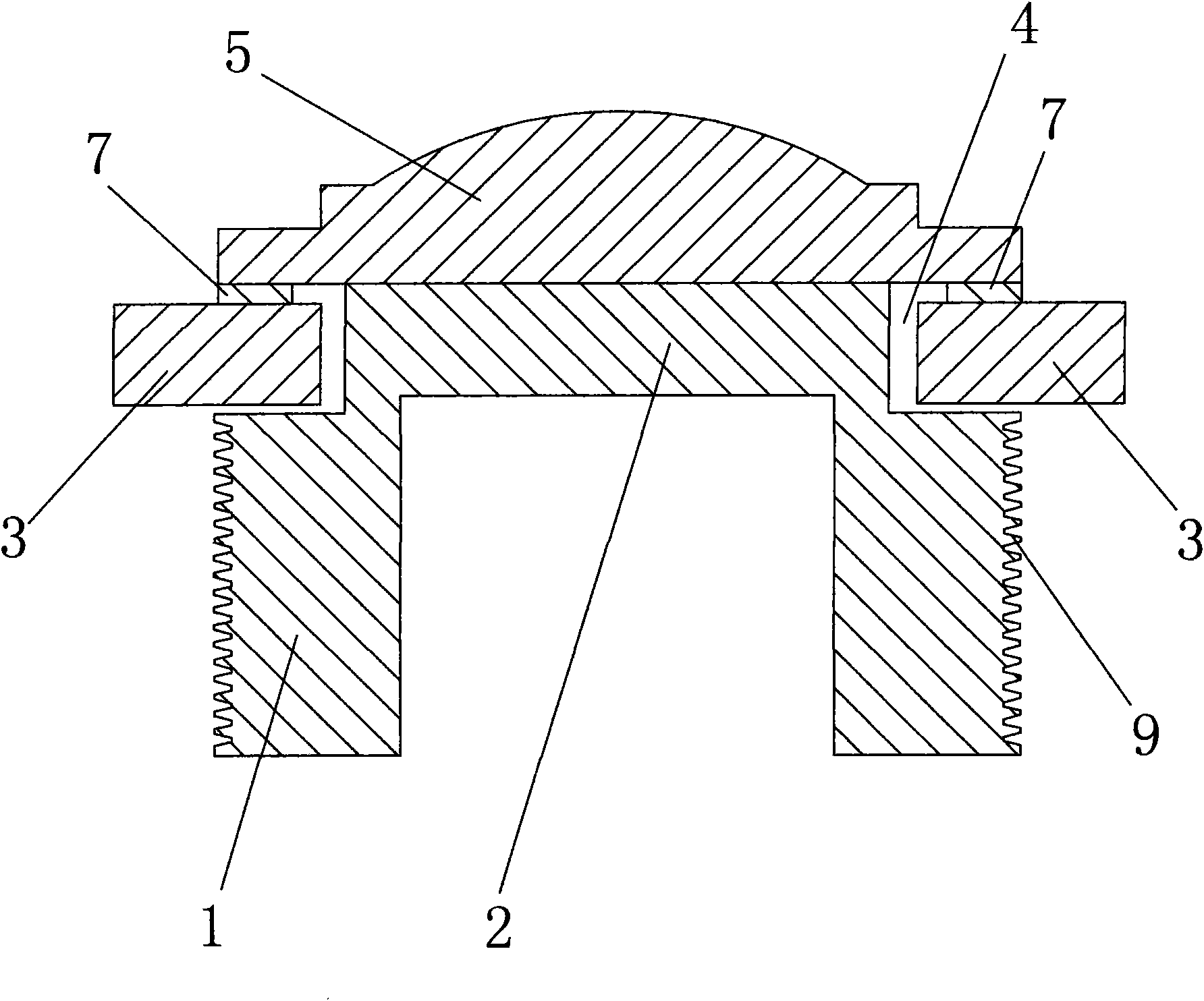 Radiation device for LED lamp