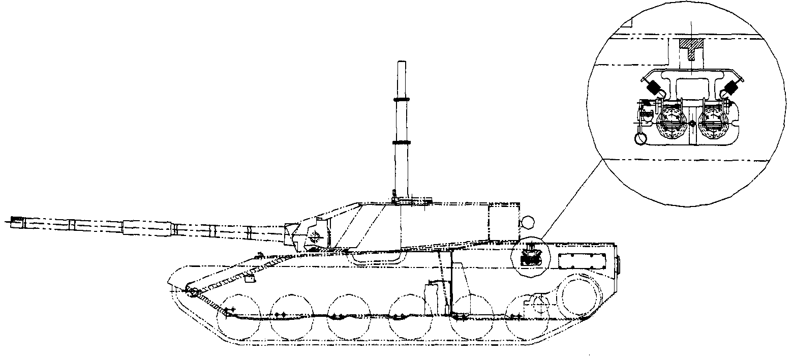 Tank armored vehicle submersible exhaust device