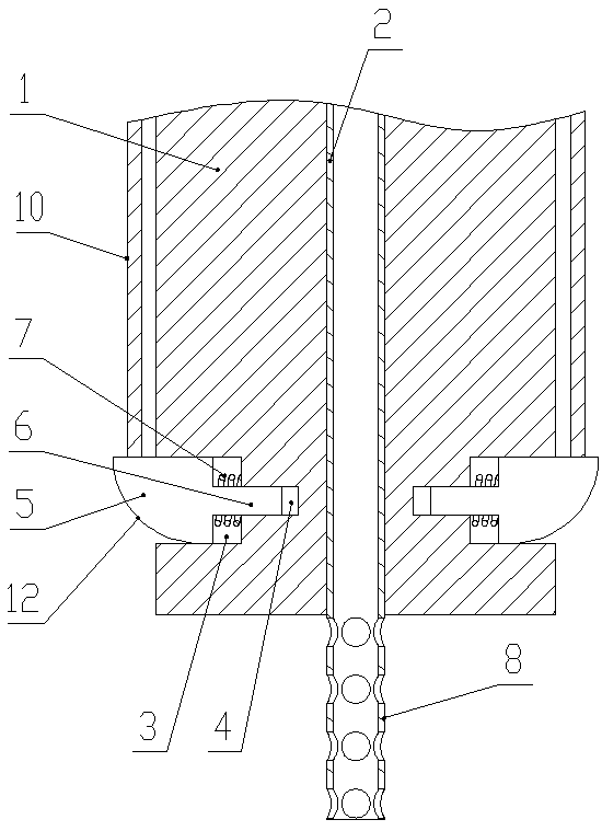 Large-hole-diameter static blasting blowout prevention device and using method thereof